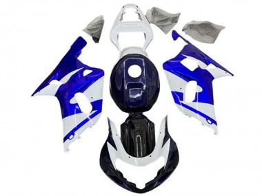 Carenagens Moto Suzuki GSXR 600 / GSXR 750 2001-2003 - Branco Azul Preto