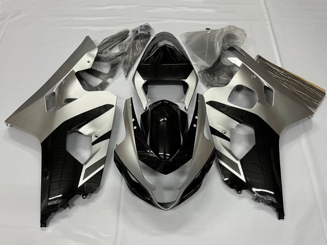 Carenagens Moto Suzuki GSXR 600 / GSXR 750 2001-2003 - Prata Preto Brilhante