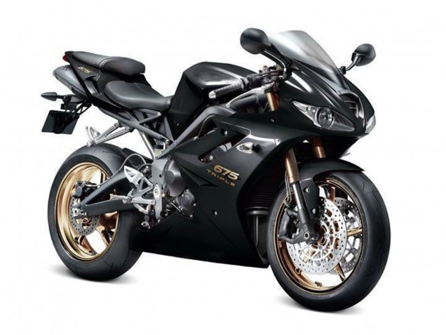 Carenagens Moto Triumph Daytona 675 Triple 2009-2012 - Preto Brilhante