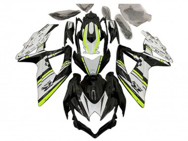 Carenagens Moto Suzuki GSXR 600 / GSXR 750 2008-2010 - Branco Verde Preto Brilhante