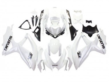 Carenagens Moto Suzuki GSXR 600 / GSXR 750 2008-2010 - Branco Preto