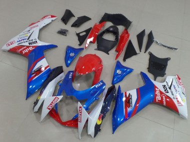 Carenagens Moto Suzuki GSXR 600 / GSXR 750 2011-2024 - Azul Vermelho Branco