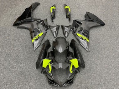 Carenagens Moto Suzuki GSXR 600 / GSXR 750 2011-2024 - Cinzento Preto Amarelo Néon