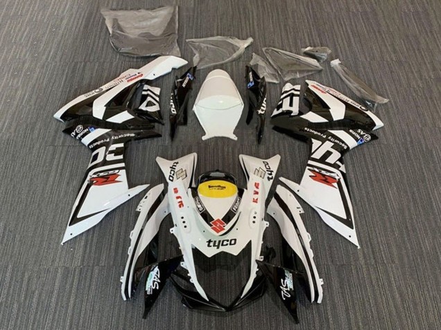 Carenagens Moto Suzuki GSXR 600 / GSXR 750 2011-2024 - Branco Preto Amarelo Vermelho Tyco