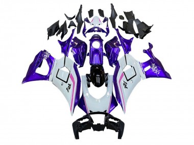 Carenagens Moto Yamaha YZF R7 2021-2024 - Branco Roxo Rosa