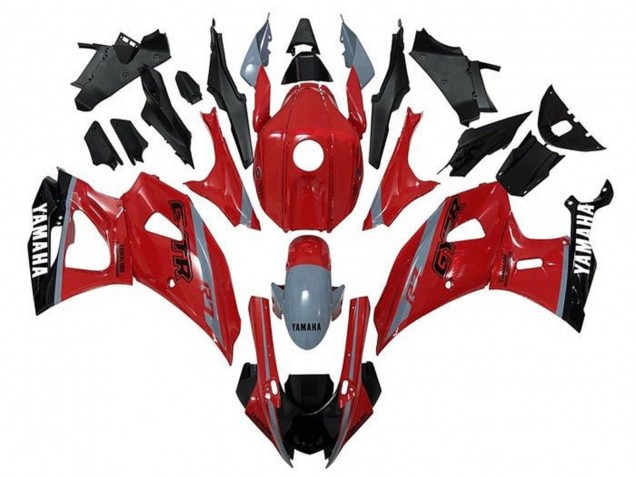 Carenagens Moto Yamaha YZF R7 2021-2024 - Vermelho Cinzento Preto Branco