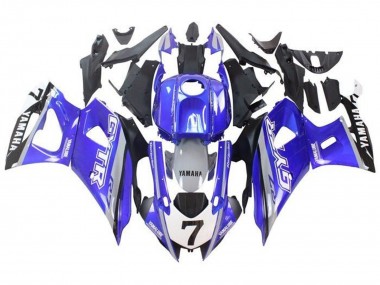 Carenagens Moto Yamaha YZF R7 2021-2024 - Azul Cinzento Branco GYTR