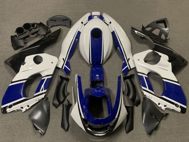 Carenagens Moto Yamaha YZF600R Thundercat 1996-2007 - Branco Azul Escuro