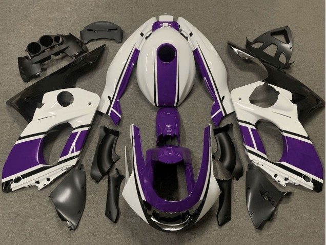 Carenagens Moto Yamaha YZF600R Thundercat 1996-2007 - Branco Roxo Preto