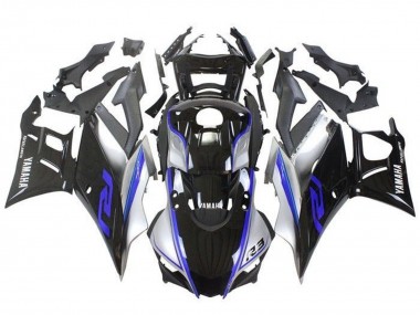 Carenagens Moto Yamaha YZF R3/R25 2019-2021 - Prata Azul Preto