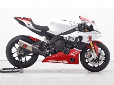 Carenagem Moto Yamaha YZF 1000 R1 2015-2019 - Branco Vermelho Preto GYTR