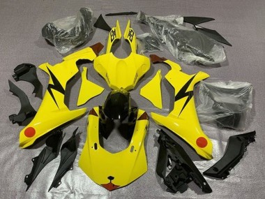 Carenagens Moto Yamaha YZF 1000 R1 2015-2019 - Amarelo Vermelho Pikachu