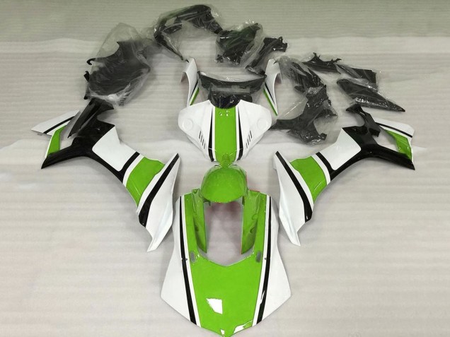 Carenagens Moto Yamaha YZF 1000 R1 2015-2019 - Branco Verde Preto