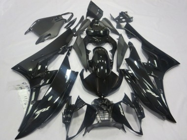 Carenagens Moto Yamaha YZF R6 2006-2007 - Preto Brilhante Preto Fosco