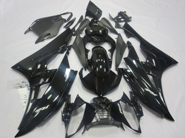 Carenagens Moto Yamaha YZF R6 2006-2007 - Preto Brilhante Preto Fosco