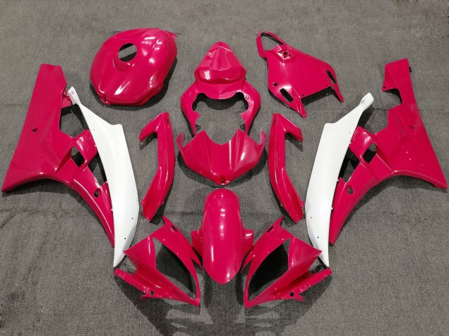 Carenagens Moto Yamaha YZF R6 2006-2007 - Vermelho Branco