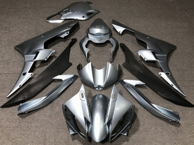 Carenagens Moto Yamaha YZF R6 2006-2007 - Prata Preto Fosco