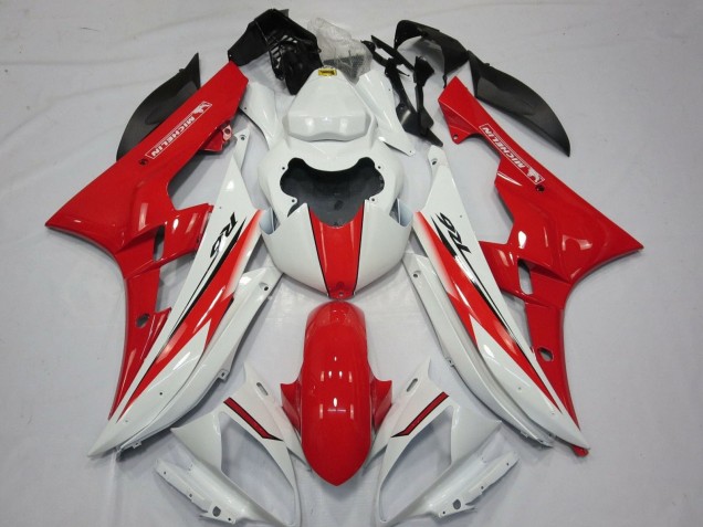 Carenagens Moto Yamaha YZF R6 2006-2007 - Branco Vermelho