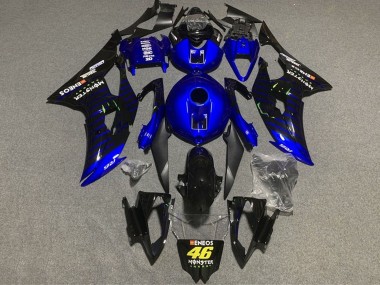 Carenagens Moto Yamaha YZF R6 2008-2016 - Azul Preto ENEOS Monstro 46