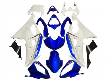 Carenagem Moto Yamaha YZF R6 2008-2016 - Branco Azul Preto
