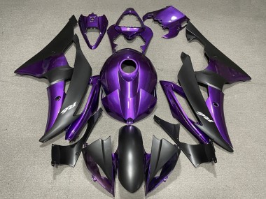 Carenagem Moto Yamaha YZF R6 2008-2016 - Roxo Preto Fosco