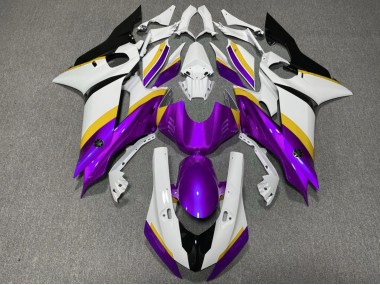 Carenagens Moto Yamaha YZF R6 2017-2023 - Branco Azul Roxo Preto