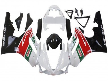 Carenagens Moto Triumph Daytona 675 Triple 2009-2012 - Branco Vermelho Verde Preto Brilhante Castrol