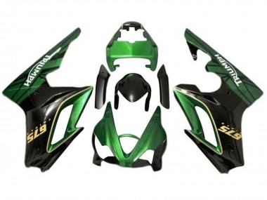 Carenagens Moto Triumph Daytona 675 Triple 2009-2012 - Verde Preto Brilhante