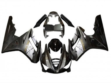Carenagens Moto Triumph Daytona 675 Triple 2009-2012 - Prata Preto Brilhante