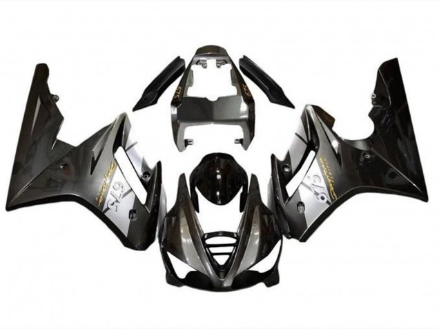 Carenagens Moto Triumph Daytona 675 Triple 2009-2012 - Prata Preto Brilhante