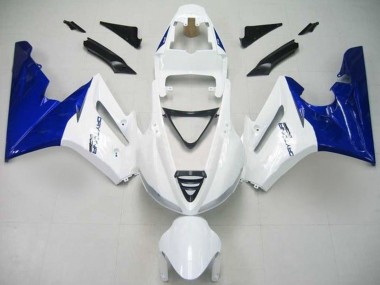 Carenagem Moto Triumph Daytona 675 Triple 2009-2012 - Branco Azul