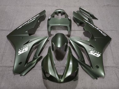 Carenagens Moto Triumph Daytona 675 Triple 2009-2012 - Verde Fosco Branco