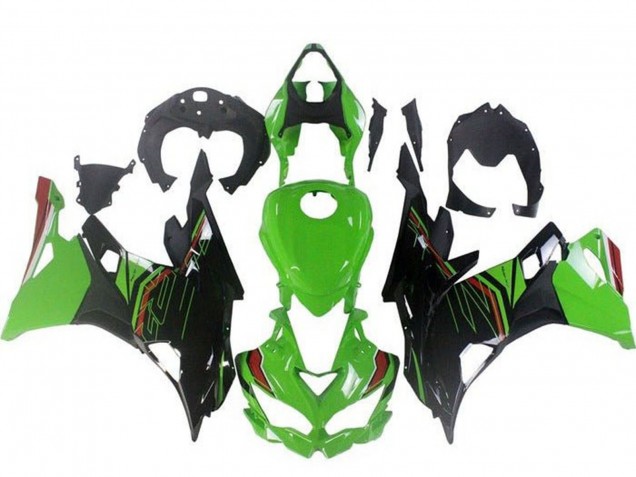 Carenagens Moto Kawasaki ZX4R ZX-4RR 2019-2025 - Verde Preto Vermelho
