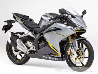 Carenagens Moto Honda CBR250RR 2017-2022 - Prata Amarelo Preto Fosco
