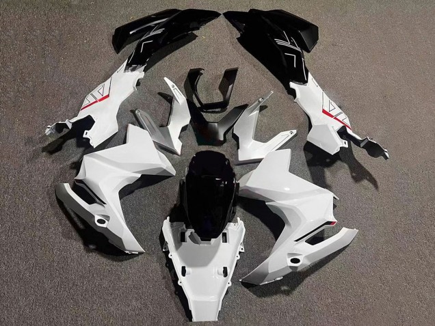 Carenagens Moto Honda ADV160 2022-2024 - Branco Preto Brilhante