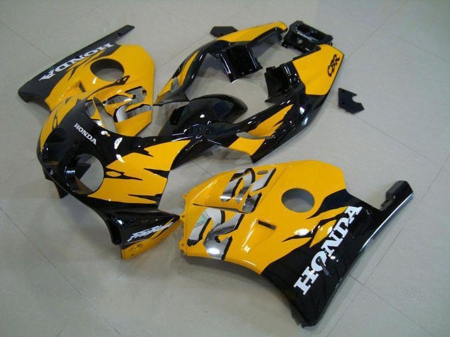 Carenagens Moto Honda CBR250RR MC22 1990-1998 - Amarelo Preto Brilhante