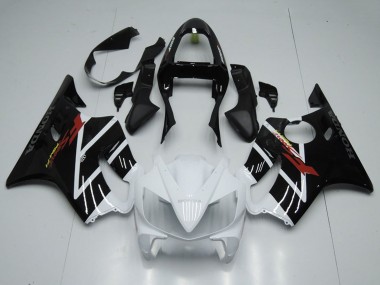 Carenagem Moto Honda CBR600 F4i 2001-2003 - Branco Preto Brilhante F Sport