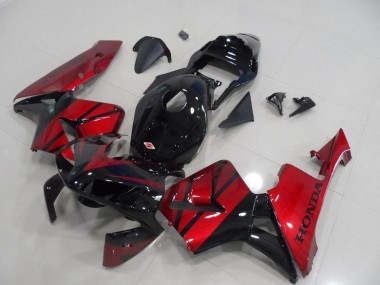 Carenagem Moto Honda CBR600RR 2003-2004 - Vermelho Preto Brilhante Listra