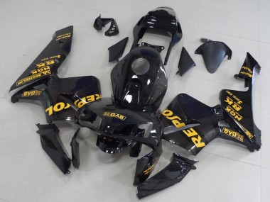 Carenagens Moto Honda CBR600RR 2003-2004 - Preto Brilhante Ouro Repsol
