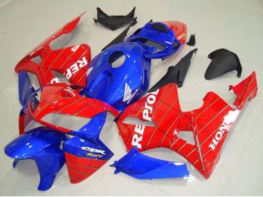 Carenagens Moto Honda CBR600RR 2005-2006 - Azul Vermelho Homem Aranha Repsol