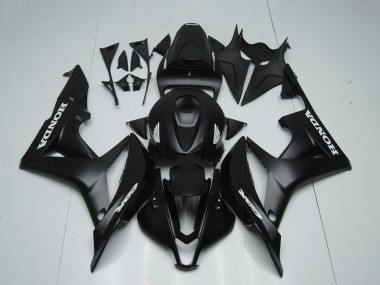 Carenagens Moto Honda CBR600RR 2007-2008 - Preto Fosco Branco Decalques