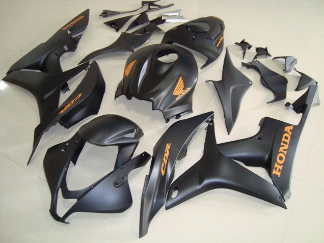 Carenagens Moto Honda CBR600RR 2007-2008 - Preto Fosco Ouro Decalques
