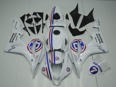 Carenagens Moto Honda CBR600RR 2007-2008 - Branco Vermelho Azul R