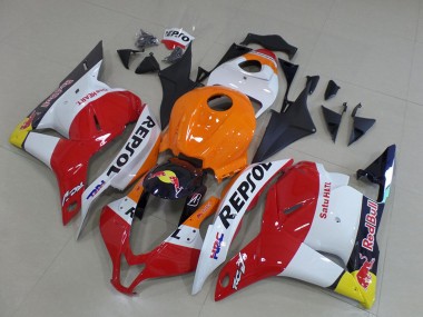 Carenagens Moto Honda CBR600RR 2009-2012 - Laranja Branco Vermelho Amarelo Azul Repsol HRC Red Bull