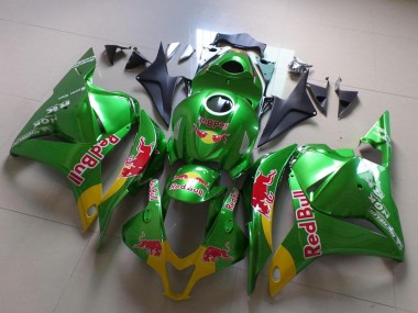 Carenagens Moto Honda CBR600RR 2009-2012 - Verde Amarelo Red Bull