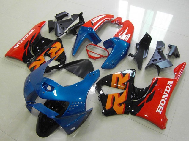 Carenagens Moto Honda CBR900RR 919 1998-1999 - Vermelho Azul Preto Brilhante