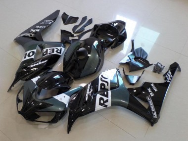 Carenagem Moto Honda CBR1000RR 2006-2007 - Cinzento Branco Preto Brilhante Repsol