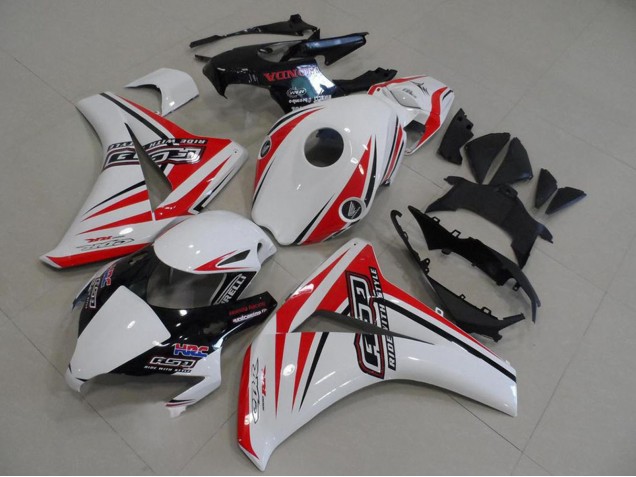 Carenagens Moto Honda CBR1000RR 2008-2011 - Branco Vermelho Preto Brilhante HRC