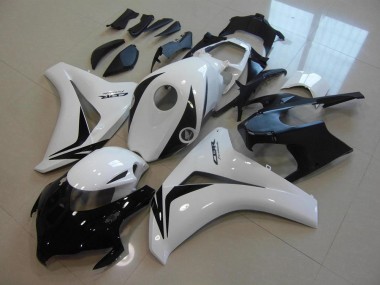 Kits Carenagem Moto Honda CBR1000RR 2008-2011 - Branco Preto Brilhante