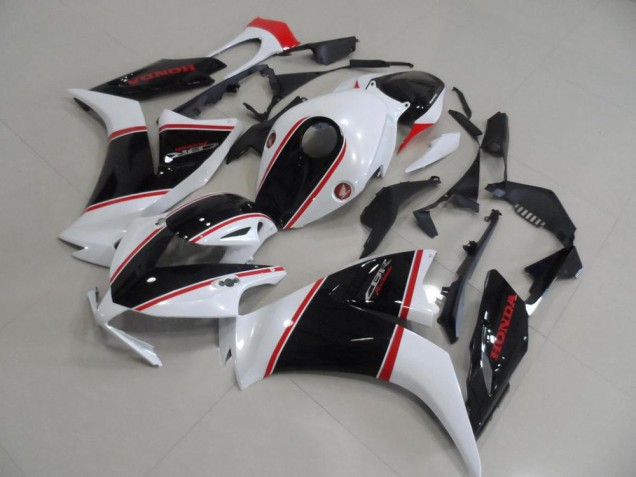 Carenagem Moto Honda CBR1000RR 2012-2016 - Branco Vermelho Preto Brilhante Listra